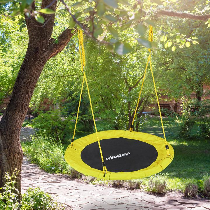 Image du produit Relaxdays Balançoire nid d'oiseau rond 90 cm