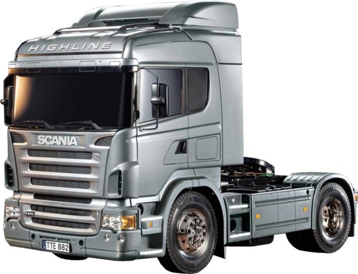 Actual product image Tamiya Scania R470 Electric Brushed Truck 1:14 Kit Silver (Kit)
