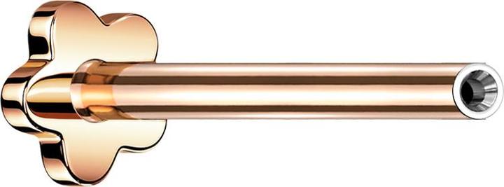Star Piercing Micro Threadless Labret-Stab Blume rosegold (Titan G23, ohne Messing)