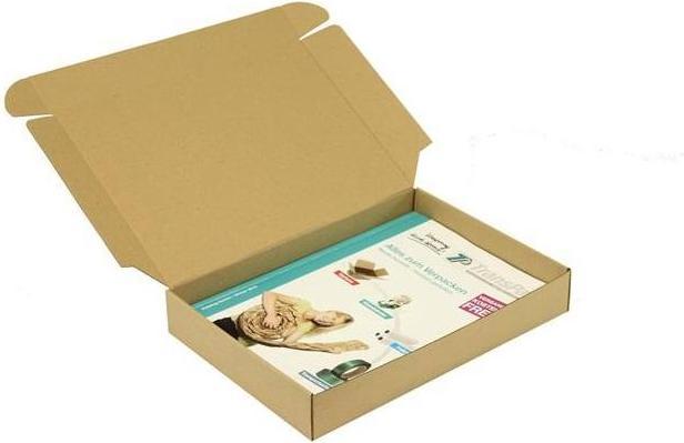 Produktbild Transpak Klappschachtel 1-wellig Masse 301x213x45mm A4 Qualität 1.3E Steckverschluss braun (25 x)