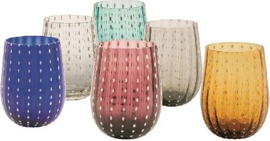 Produktbild Villa D'Este Home Tivoli Shiraz Glas Set bunt 6tlg (0.24 l, 6 x)