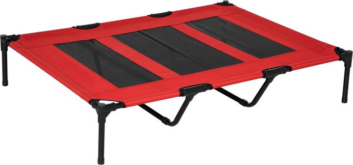 Immagine prodotto Outsunny Cuccia per cani di taglia molto grande, metallo, Oxford, rosso (Cane)