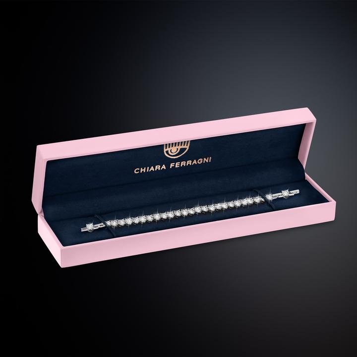 Actual product image Chiara Ferragni Diamond Heart Armband (19 cm, Stainless steel)