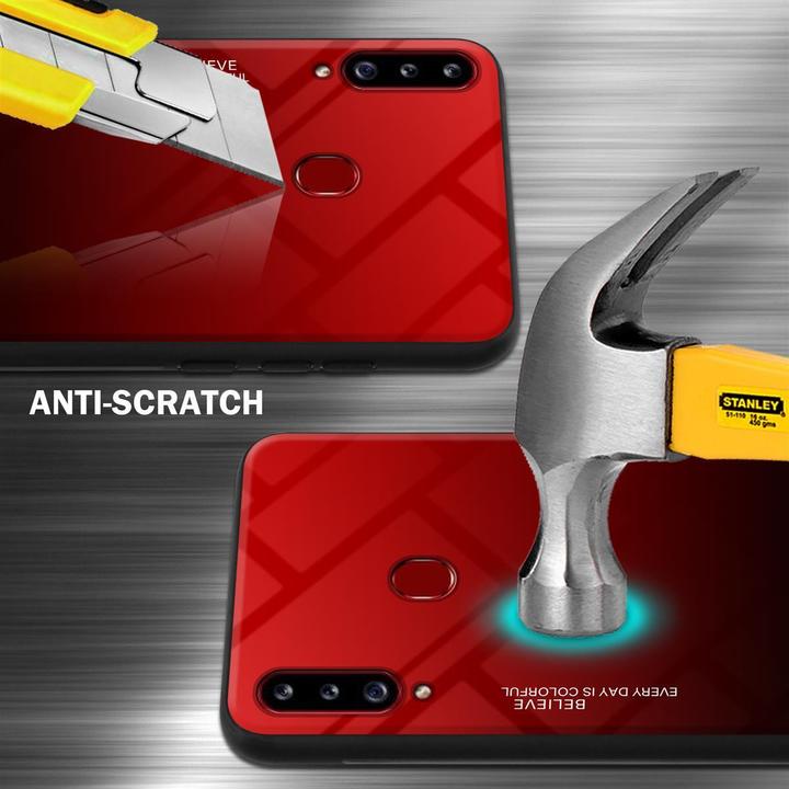 Actual product image Cadorabo TPU 2 colors glass cover (Samsung Galaxy A20s)