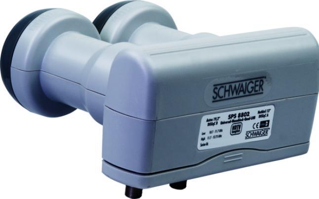 Produktbild Schwaiger Digitales Monoblock Twin LNB (Twin LNB, 40mm)