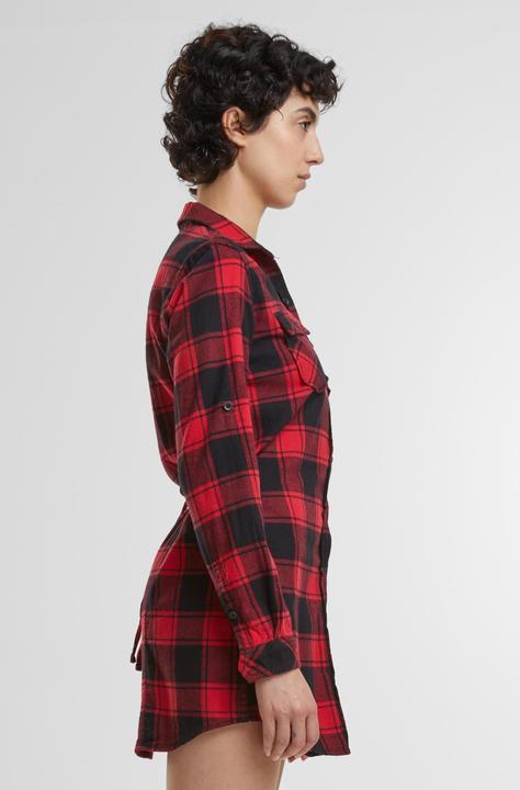 Actual product image Brandit Ladies Lucy long sleeve shirt size M Colour red/black (M)