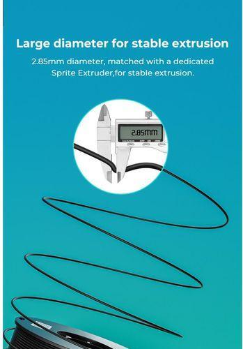 Actual product image Creality Filament TPR Black 2.85 mm 1.29 kg (2.85 mm, 1290 g, Black)