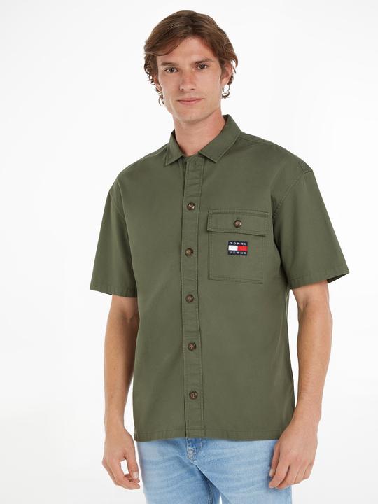 Produktbild Tommy Hilfiger Tommy Jeans Classic Solid Overshirt Kurzarmhemd - 86449 (M)