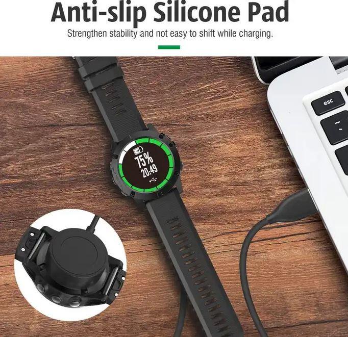 Image du produit PhoneLook Chargeur pour Garmin Smartwatches Câble USB 1M pour Forerunner, Fenix, Vivosport, Approach et autre
