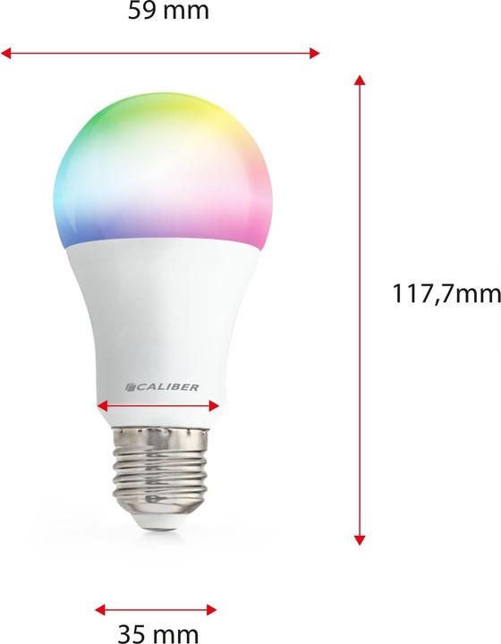 Image du produit Caliber HBT-E27 Smart Home LED Startpack (E27, 9 W, 720 lm, 3 x, A)