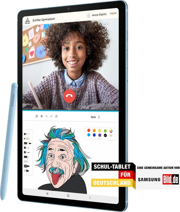 Actual product image Samsung Galaxy Tab S6 Lite (WLAN only, 10.40", 64 GB, Angora Blue)