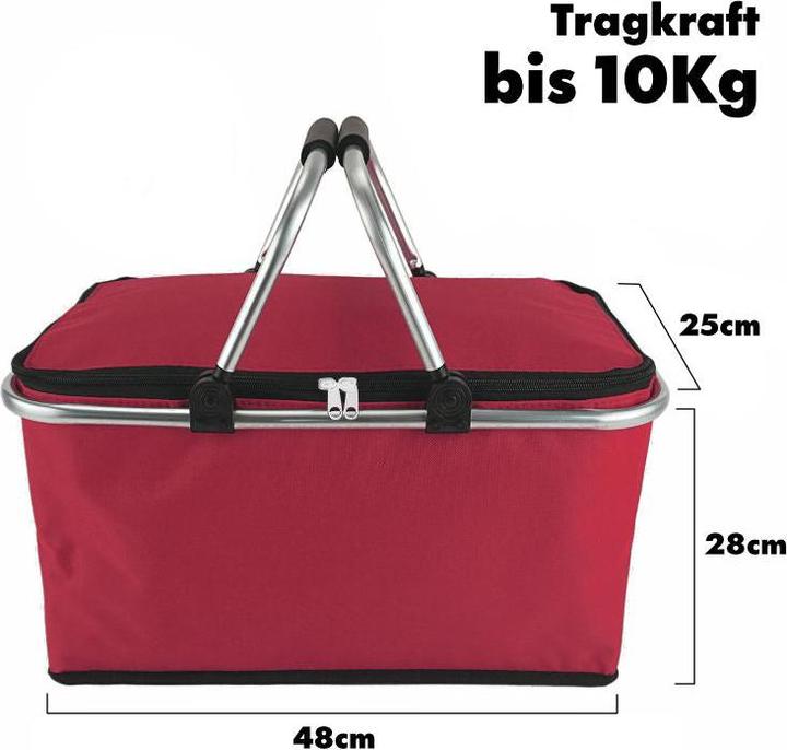 Produktbild Hermex Einkaufskorb Tragekorb Kühlkorb Carrybag Kühltasche Picknickkorb (25 l)