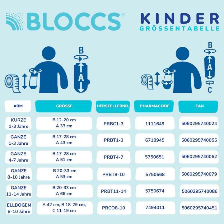 Produktbild Bloccs Bad und Dusche Wasserschutz für den Arm 20-33/66cm Kind (Toilette)