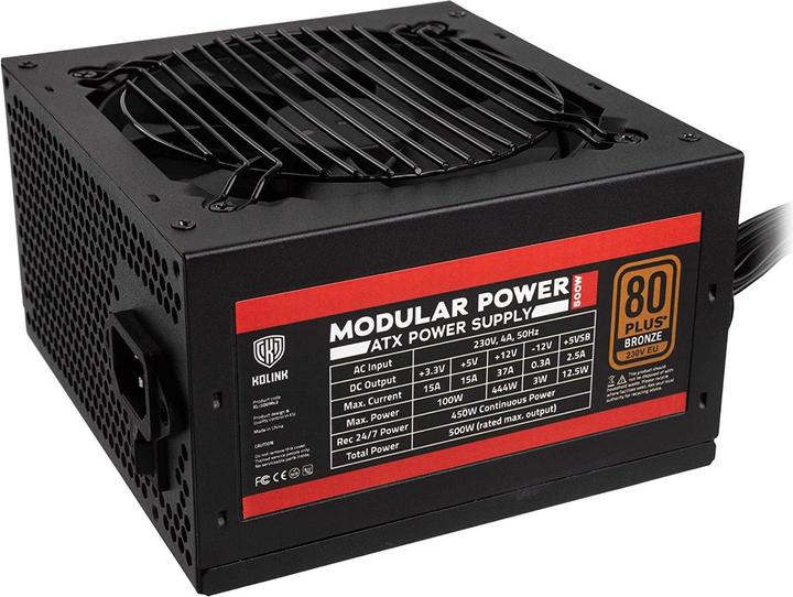 Produktbild Kolink Modular Power 80 PLUS Bronze Netzteil - 500 Watt (500 W)