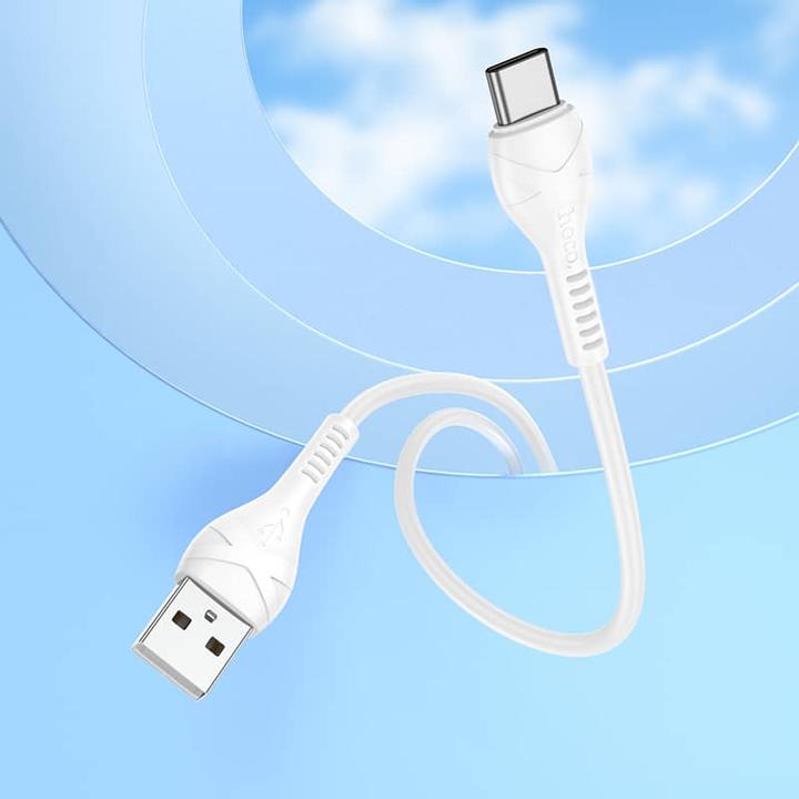 Immagine prodotto Hoco X37 Cool power charging data cable für Typ-C, 0,5 Meter, weiss (0.50 m)