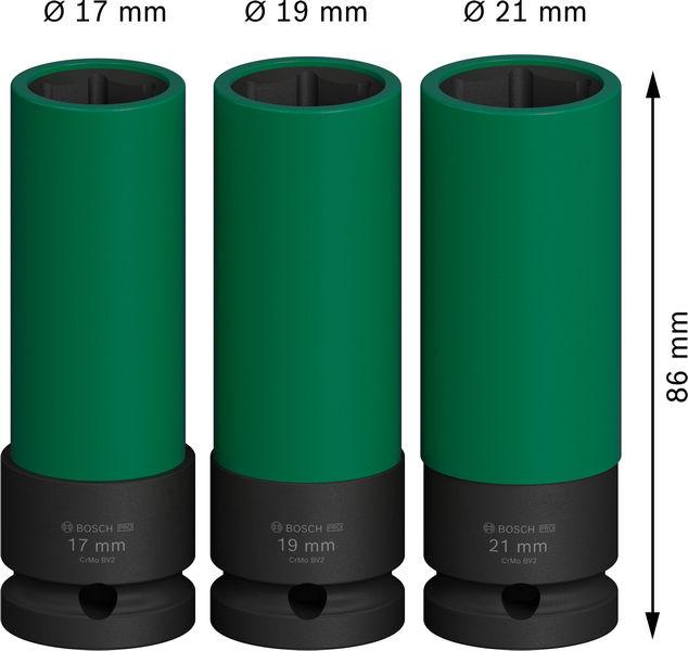 Produktbild Bosch Professional Zubehör PRO Impact (21 mm, 19 mm, 17 mm)