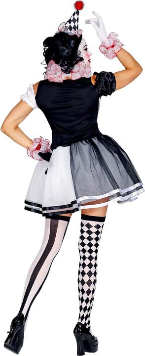 Produktbild Widmann MISS HARLEKIN (Kleid, Clownkragen, Manschetten, Minihut), L (L)