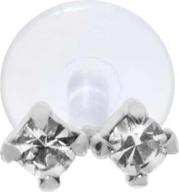 Actual product image Bijouteria Ear piercing (Crystal, Silver 925, Bioplastic)