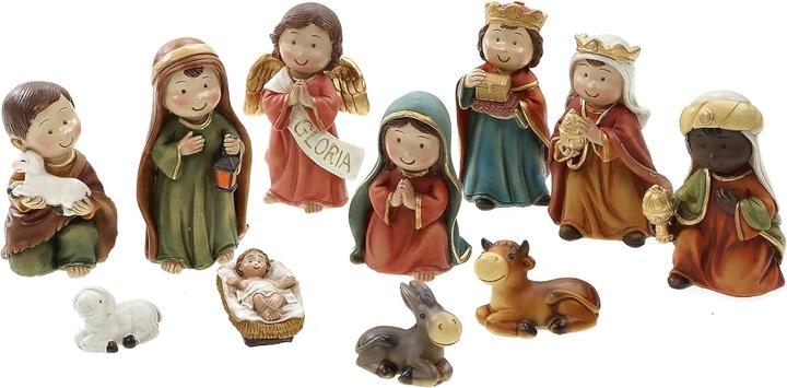 Actual product image Ellug 11-piece mini nativity set