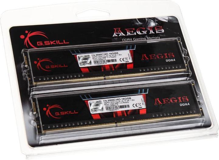 Produktbild G.Skill Aegis (2 x 8GB, 3000 MHz, DDR4-RAM, DIMM)