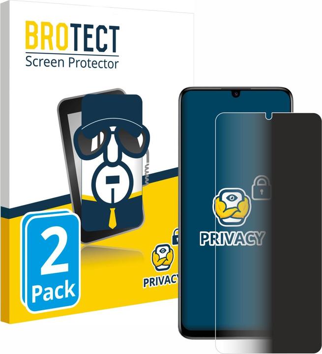 Productafbeelding BROTECT Anti-spionnetje privacyfolie Beschermfolie tegen blauw licht (2 Stuk, TCL 40 SE)
