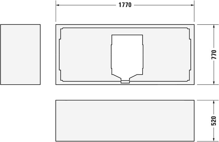 Produktbild Duravit Rechteckbadewanne Krperformbadewanne D-Code 80 x 180 cm wei glatt 700101000000000 (150 l, 180 cm, 80 cm)