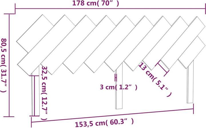 Produktbild VidaXL Ute (178 x 3 x 80.5 cm)