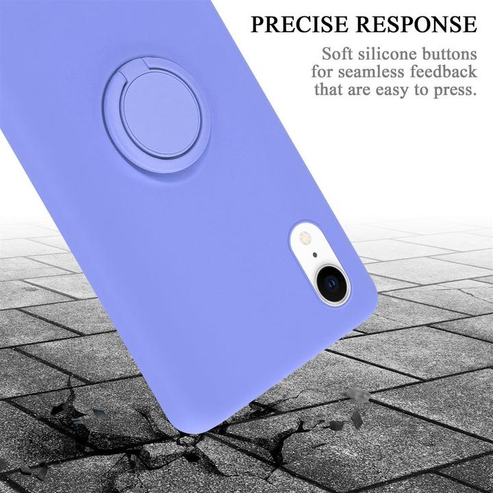 Productafbeelding Cadorabo TPU Vloeibare Ring Silicone Hoesje (Apple iPhone XR)