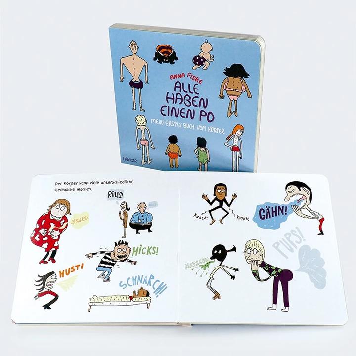 Actual product image Everyone has a bum - My first book about the body (cardboard picture book) (German)