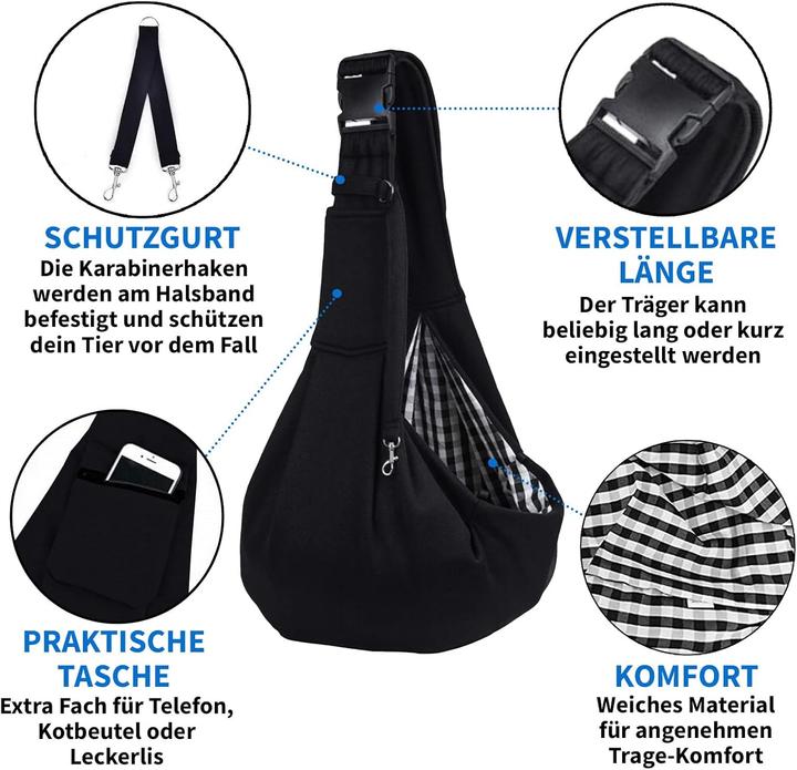 Produktbild OMH Hundetasche (Hund, Sicherheitsverschluss)