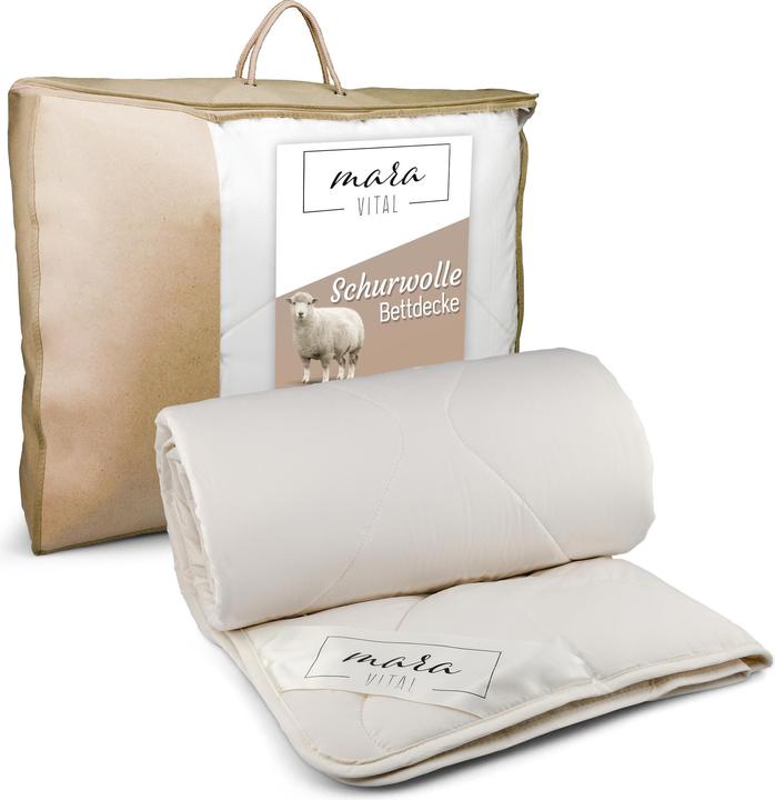 Immagine prodotto Mara Vital Coperta in pura lana vergine (1 g, 200 x 200 cm)