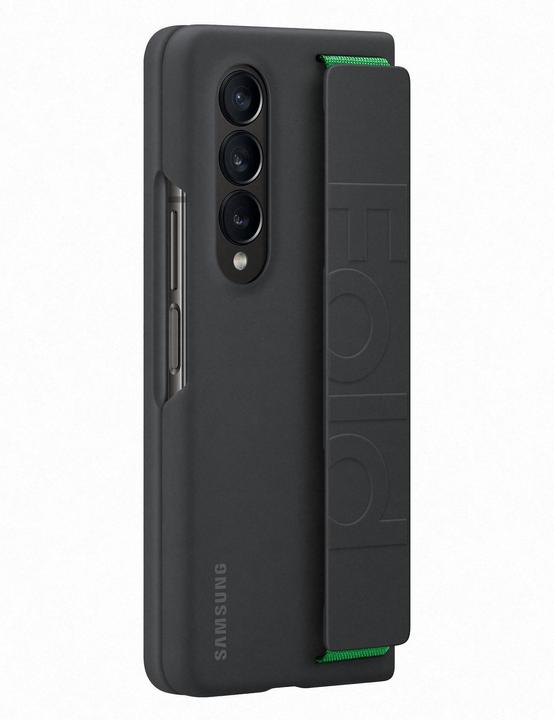 Actual product image Samsung GF936TBE Silicone grip case for Galaxy Flip 4, Black (Black) (Samsung Galaxy Z Fold4)