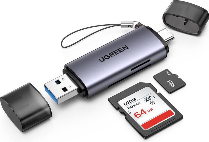Ugreen USB-C and USB-A - TF SD 3.0 (USB, USB-C)