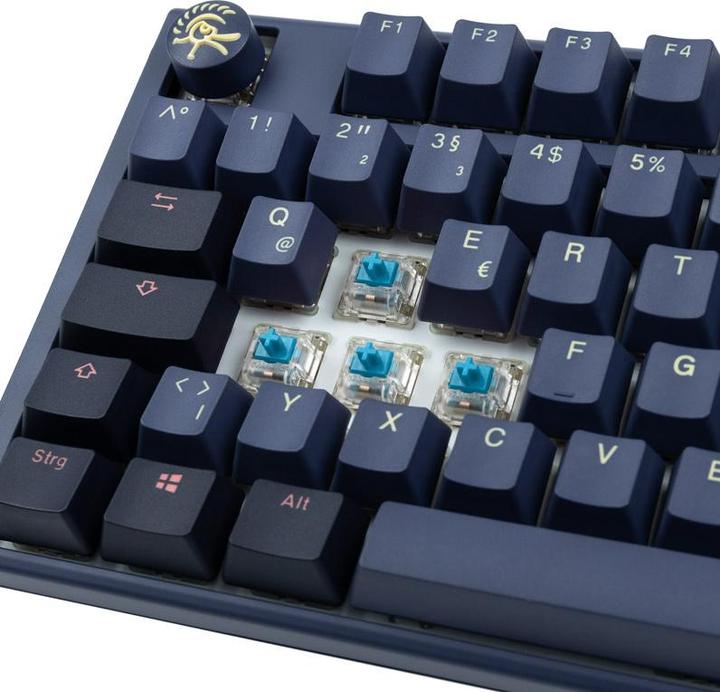Actual product image Ducky One 3 Cosmic Blue Gaming Keyboard, RGB LED - MX-Blue (DE, Cable)