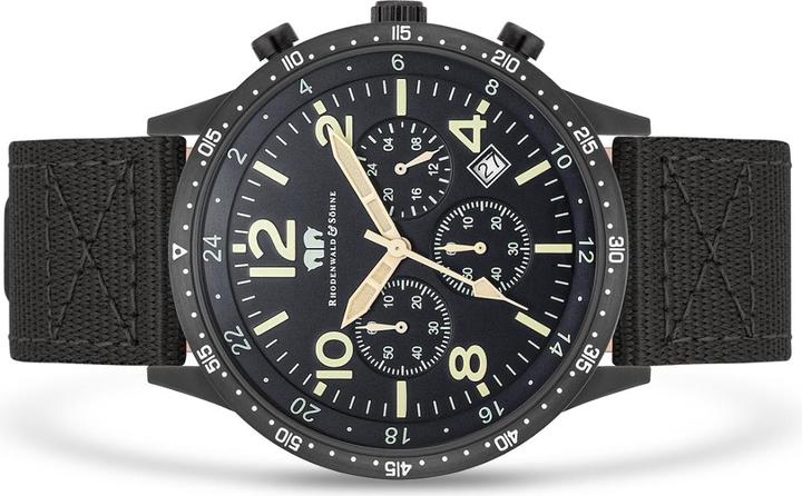 Actual product image Men's Chronograph Flight Captain Nylon Green - 34128 (Chronograph, 43.80 mm)