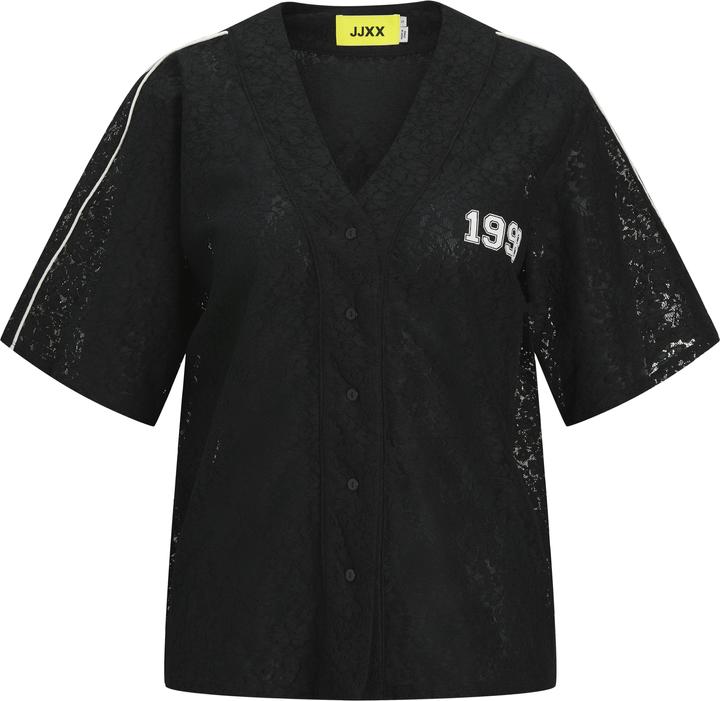 JJXX Jxstine Lace Loose V Neck Tee Jrs Ln