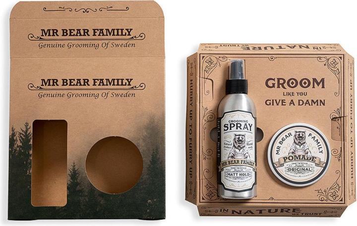 Image du produit Mr. Bear Family Kit Spray & Pomade (Set soin de la barbe)