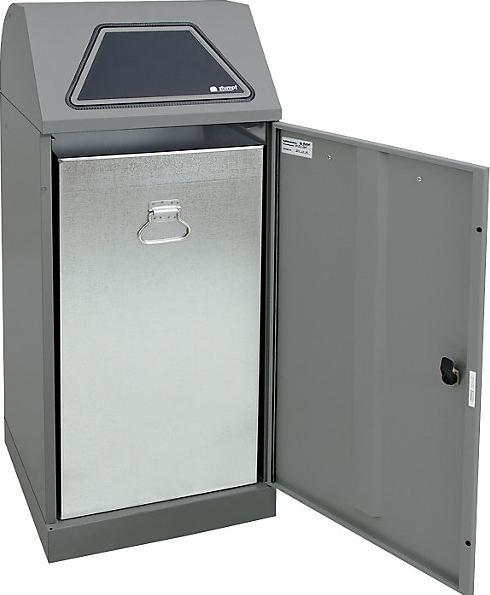 Image du produit kaiserkraft Système de collecte des déchets recyclables, volet à commande manuelle (120 l)