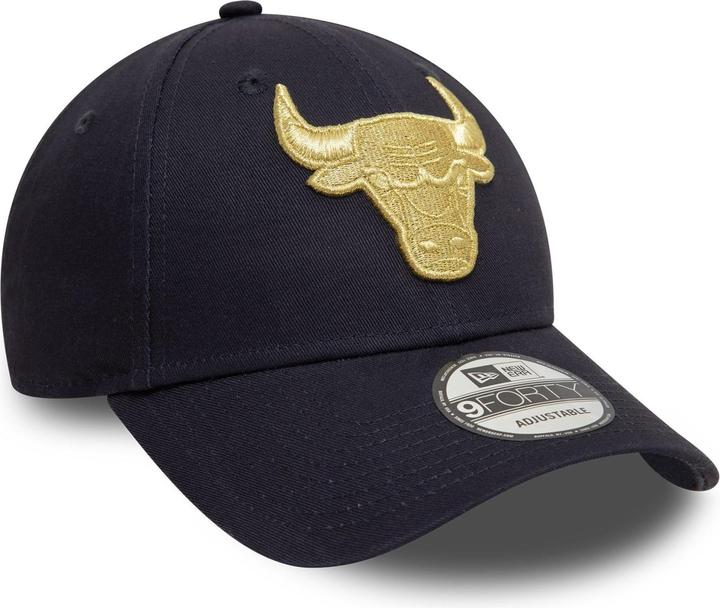 New Era 9Forty Strapback Cap - METALLIC Chicago Bulls