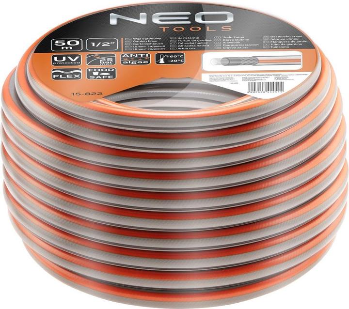 Immagine prodotto Neo Tubo flessibile da 1/2 pollice x 50 m a 4 strati Optima 15-822 (50 m, 50.80 mm)