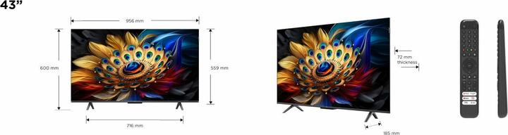 Produktbild TCL 50C655 (50", QLED, 4K, 2024)