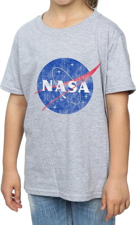 Immagine prodotto Nasa Classic Insignia Logo Distressed Maglietta Ragazze (140, 146)