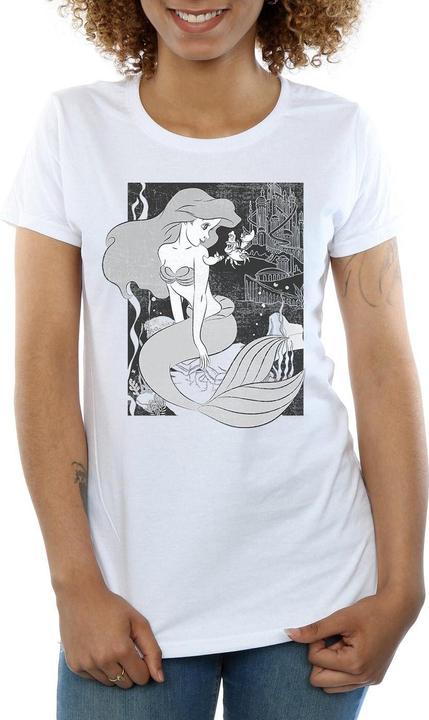 Image du produit The Little Mermaid T-shirt en coton pour femme/femme (L)