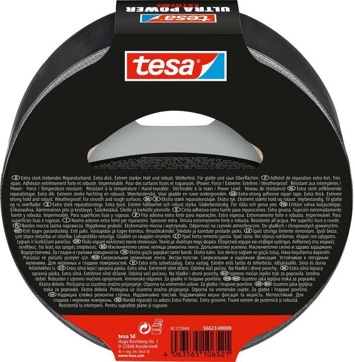 Actual product image tesa ULTRA POWER EXTREME repair tape, weather-resistant duct tape (50 mm)