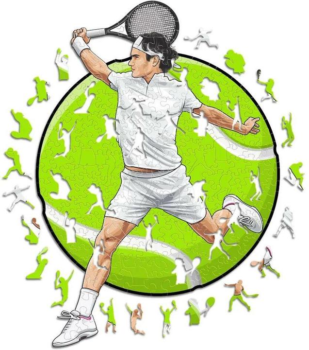 Immagine prodotto Iconic Roger Federer - Tennis - Puzzle in Legno Taglia M (270 Pezzi) (270 pezzi)