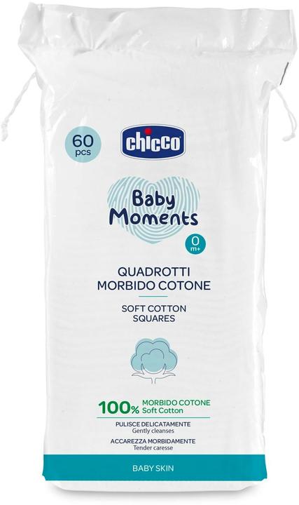 Chicco Wattepads (Monatsbox, 60 Stück)