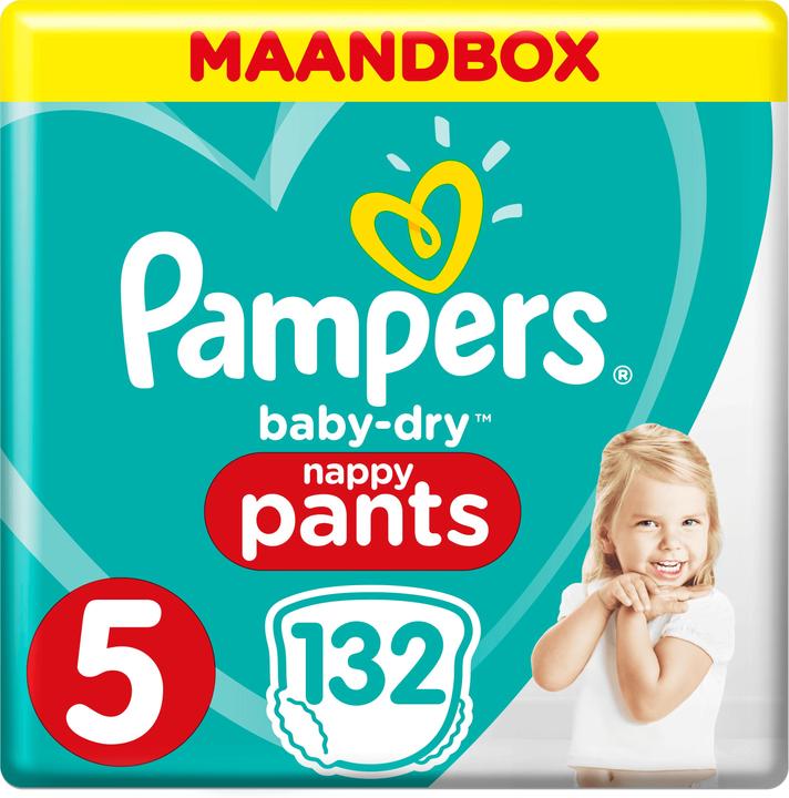 Produktbild Pampers Baby-Dry Pants (Gr. 5, Monatsbox, 132 Stück)