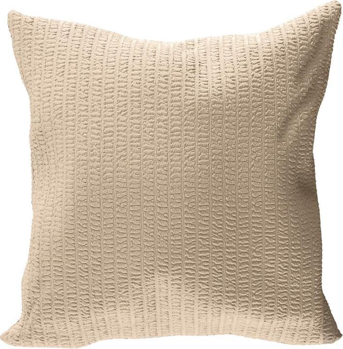 Immagine prodotto Lotus Bettwaren Biancheria da letto in raso Seersucker uni (Copricuscino, 65 x 65 cm)