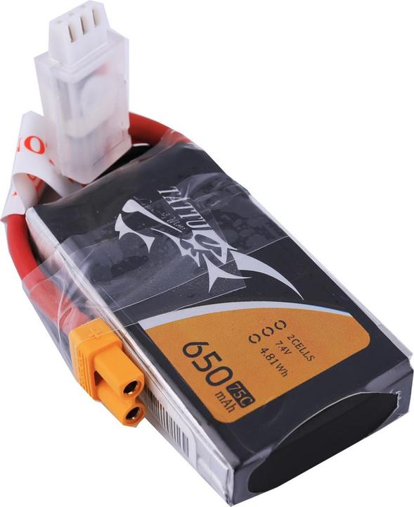 Produktbild Tattu RC-Akku LiPo 650 mAh 7.4 V 75C (7.40 V, 650 mAh)