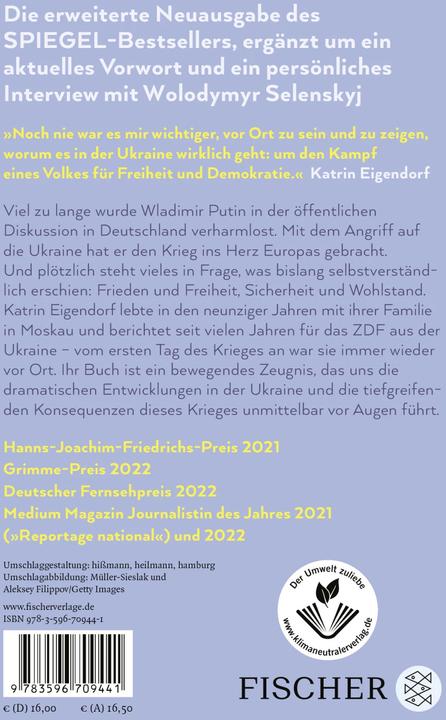 Actual product image Putins Krieg – Wie die Menschen in der Ukraine für unsere Freiheit kämpfen (German, Katrin Eigendorf, 2023)